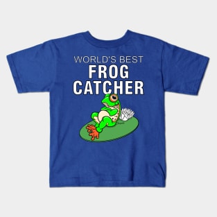 Funny Frog WORLD'S BEST FROG CATCHER Kids gift Kids T-Shirt